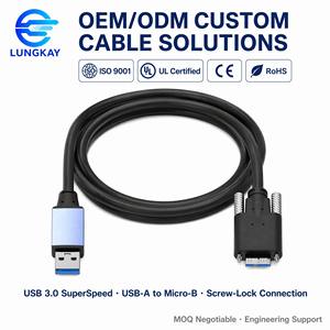 Cable de Datos LUNGKAY <span class=keywords><strong>USB</strong></span> <span class=keywords><strong>3.2</strong></span> <span class=keywords><strong>Gen</strong></span>(3.0) a <span class=keywords><strong>Micro</strong></span>-<span class=keywords><strong>B</strong></span>, Macho a Macho, 5Gbps, 3m |   3M, <span class=keywords><strong>3.2</strong></span> <span class=keywords><strong>Gen</strong></span> <span class=keywords><strong>1</strong></span>, para Discos Duros Externos HDD SSD - Product Image 1