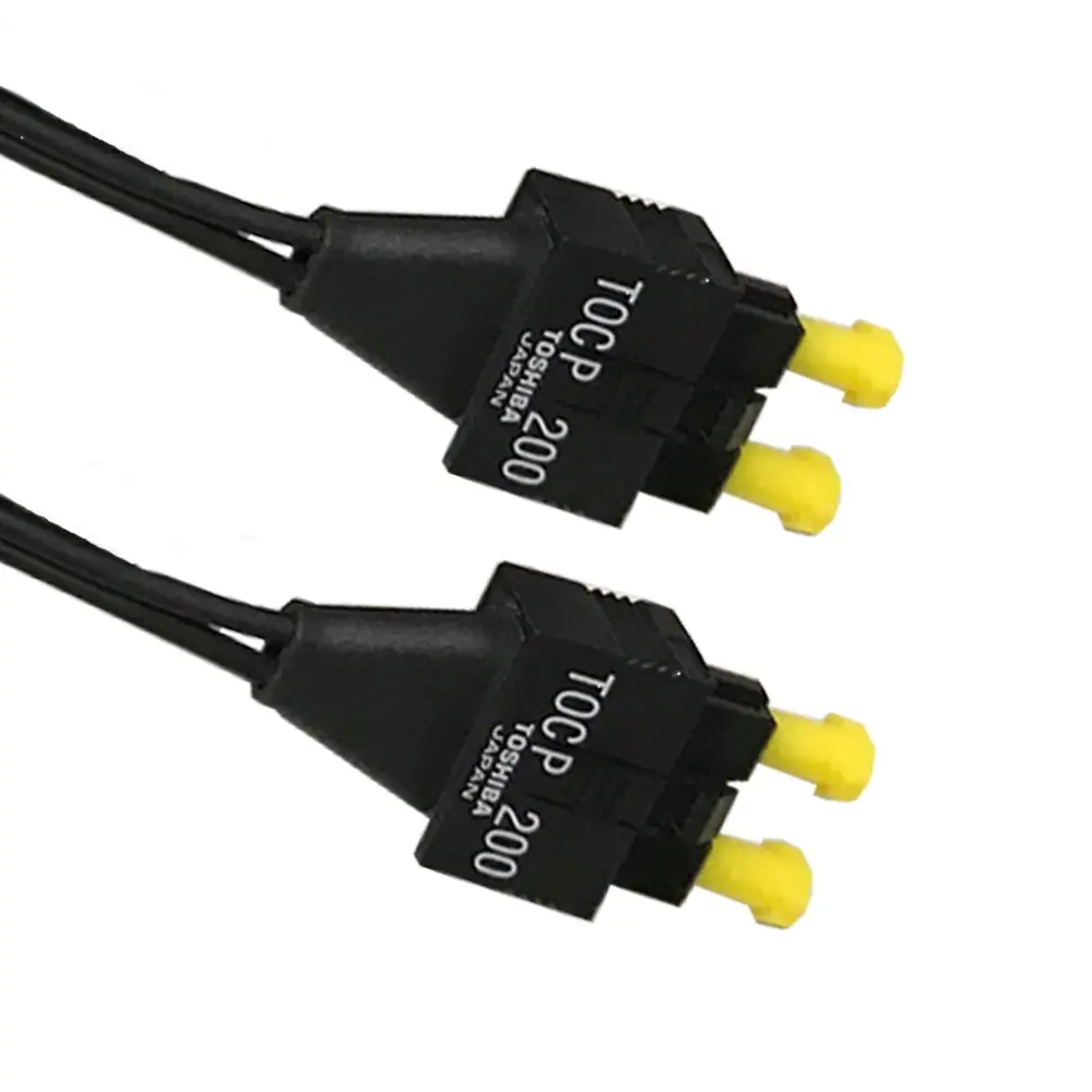 TOCP 200 Optical Fiber Cable TOCP 255 JIS F07 Duplex type with original Toshiba connectors