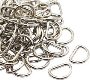 Crocsee Metal D Ring Inch Non Welded Nickel Plated Pack Of Small - Product Image 1