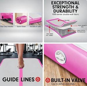 Colchoneta Inflable Portátil Impermeable de 2m-5m, Colchoneta Profesional para Gimnasia y Entrenamiento Acrobático - Product Image 2