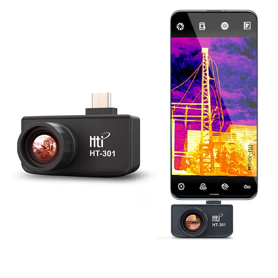 Hti 301 Smartphone Cellphone Usb C IR Thermal Imager Camera Data Logger With Vividir