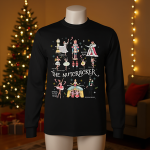 <b>Nutcracker</b> Christmas Long Sleeve T-Shirt Family Matching Holiday Wear China A11287 - Product Image 4