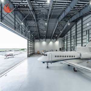 حظيرة طائرات ذات فترة واضحة ، حظيرة هيكل فولاذية مسبقة الصنع مع باب ضخم قابل للطي - Product Image 5