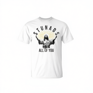 Stunads All Of You Christian Jesus Camiseta blanca unisex para adultos talla M - Product Image 2