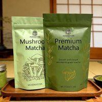 Sacs Doypack personnalisés, pochettes en Mylar au toucher doux, emballage alimentaire de qualité supérieure avec fermeture éclair pour matcha et café