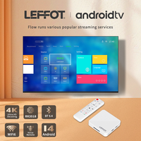 Android TV Box LEEFOT H313 Android 14.0 con WiFi6, Quad Core, 4K HDR y Reproductor