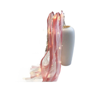 Baguettes de mariage lumineuses <span class=keywords><strong>à</strong></span> diodes électroluminescentes, banderoles en dentelle clignotantes, bâton de fée avec cloche, décorations pour fête d'anniversaire - Product Image 5