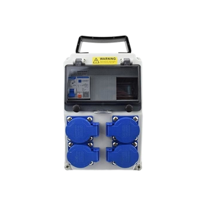กล่องเต้ารับไฟฟ้าแบบพกพา กันน้ำ พร้อมเต้ารับ 4 ช่อง 10A 2P32A RCD IP54 สำหรับใช้ในบ้านและนอกบ้าน - Product Image 1