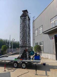 Torre telescópica de elevación de luz Led portátil eléctrica hidráulica de aleación de aluminio cuadrangular de 18m - Product Image 5