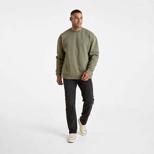 Мужская однотонная толстовка с круглым вырезом - Product Image 5