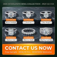 Bague en argent sterling 925 avec moissanite en forme de cœur, alliance de mariage et de fiançailles sertie à griffes, vente en gros de bijoux