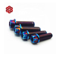 Vis à tête hexagonale à bride en titane Torx M4 M5 M6 M8 M10 Accessoires de moto Gr5 Vis à bride de frein à disque en titane