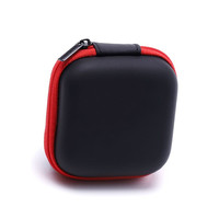 Boîte de rangement rigide étanche pour écouteurs, Mini câble d'écouteurs, étui rond de protection pour écouteurs, sac de pièces de monnaie Portable