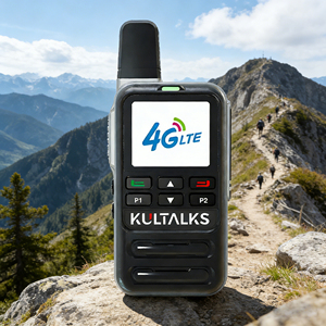 KULTALKS KP-393 4G Zello 500km対応 ウォーキートーキー 双方向無線機 SIMカード付き J2626 - Product Image 1