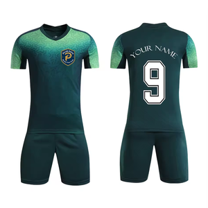 Conjunto de Camiseta y Pantalones Cortos de Fútbol Retro PA, Diseño Clásico, Suave, Cómodo y Transpirable para Uso Casual, Deportivo y de Entrenamiento - Product Image 1