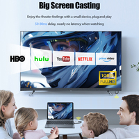 HOOMC Kabelloser HDMI-Sender und -Empfänger 1080P HD Kabelloser HDMI-Extender Unterstützt 5GHz Reichweite für Video- und Audio-Streaming