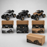 Camion tout-terrain RC 4x4 1:14 en métal moulé sous pression avec effets de fumée et d'eau 2,4 GHz pour enfants
