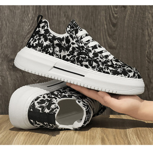 Chaussures de sport pour hommes, version coréenne, polyvalentes, antidérapantes, à semelle épaisse, tendance, décontractées et polyvalentes. - Product Image 5