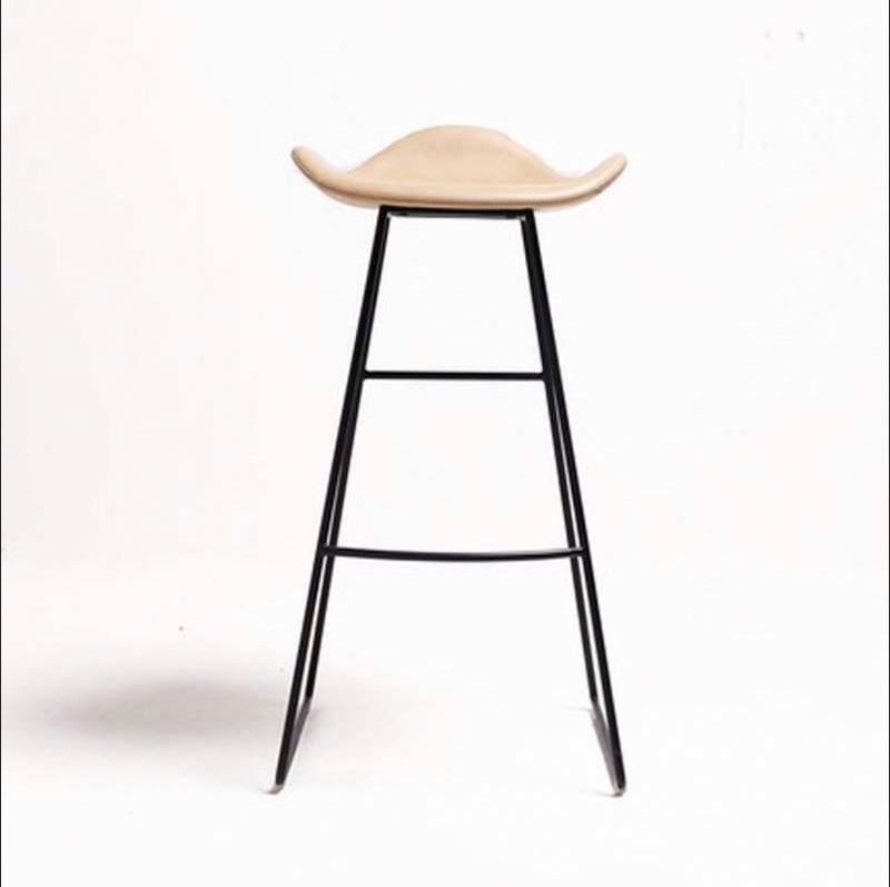 Modern Design Metal Frame with Leather