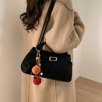 2026 Nouveau Sac Fourre-tout Rétro en Daim Souple pour Femme, Grand Sac à Main Décontracté Tendance avec Breloques