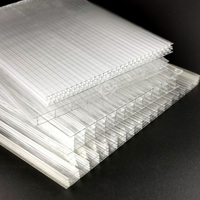 8mm 10mm 12mm 14mm 16mm Triple-couche Multiwall Serre Polycarbonate Feuille Creuse