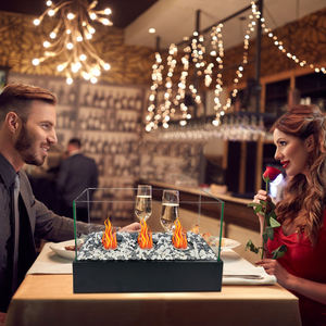 Chimenea <span class=keywords><strong>de</strong></span> <span class=keywords><strong>Bioetanol</strong></span> <span class=keywords><strong>de</strong></span> Sobremesa Cookwin, Chimenea Independiente <span class=keywords><strong>de</strong></span> Acero para Interiores y Exteriores, Mini Chimenea <span class=keywords><strong>de</strong></span> Etanol - Product Image 6