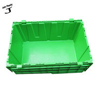 Boîte de rangement empilable en plastique 680*430*320mm avec couvercle intégré