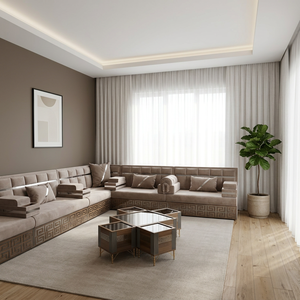 Nuevo Modelo de Cortinas para Sala de Estar con Diseño Sólido y Tela de Sombreado Completo - Product Image 3