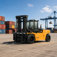 Chariot élévateur diesel robuste CPCD140 de 14 tonnes pour la manutention de conteneurs lourds en port
