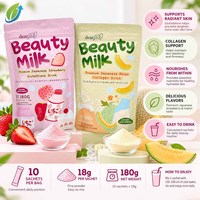 Poudre de boisson au collagène hydrolysé et au glutathion 180 g Éclaircissement de la peau Vente en gros Marque privée OEM ODM