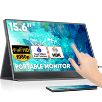 Moniteur de jeu portable USB-C 15,6 pouces 1080P avec écran tactile capacitif pour PS5, nouvel écran externe pour ordinateur portable PC, garantie 1 an