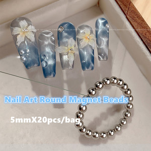 Aimants multifonctionnels en pierre magnétique effet œil de chat ondulé, 10 pièces pour nail art - Product Image 3