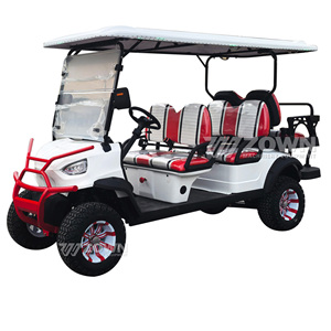 Voiturette de golf électrique de luxe 4 places avec pare-brise, buggy de golf électrique tout-terrain pour parcours de golf - Product Image 4
