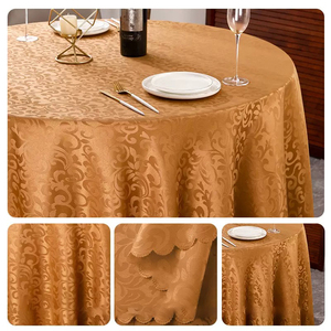 Mantel de poliéster y spandex al por mayor, personalizable en color y tamaño, lavable, tejido, para hoteles y bodas, suministro a granel. - Product Image 1