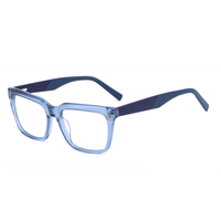 Lunettes optiques unisexes en acrylique à monture carrée, légères, anti-lumière bleue, solides, durables, style classique et élégant, confortables toute la journée