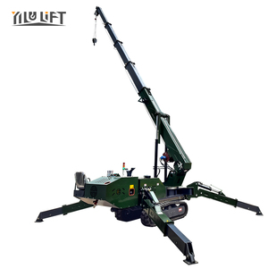 Điện thoại di động Micro Cần Cẩu Bánh Xích 5 tấn Telescopic Boom thủy lực nhỏ động cơ diesel mini Spider <span class=keywords><strong>Crane</strong></span> giá với CE - Product Image 2