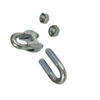 Matériel de gréement DIN741, pince à câble en acier électrogalvanisé, marque Cast & Forged Wells, usage industriel lourd, au meilleur prix