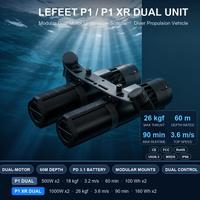 P1 XR Scooter Submarino de Doble Motor con Propulsión Acuática, Dos Baterías de 160 Wh, Carga Rápida de 100 W, Ruta de Buceo Extendida