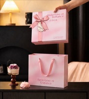 Boîte cadeau rigide avec couvercle et base, pour la Saint-Valentin, emballage pour cosmétiques, parfums, ensembles beauté, insert en éponge, logo personnalisé, vente en gros