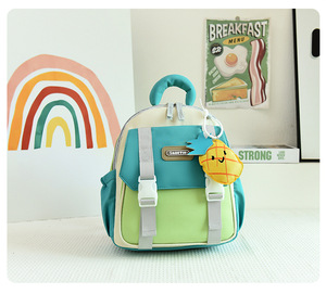 Sac à dos de voyage pour enfant anti-perte personnalisé, ergonomique, motif pierre, imperméable, Oxford, petit, fille, <span class=keywords><strong>orange</strong></span> - Product Image 5