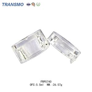 บรรจุภัณฑ์ครีมคุณภาพสูง ขวดใสสำหรับบลัชออน เทียนหอม ขวดครีมทรงกลม PETG คริสตัล พร้อมตัวอย่างฟรี - Product Image 5