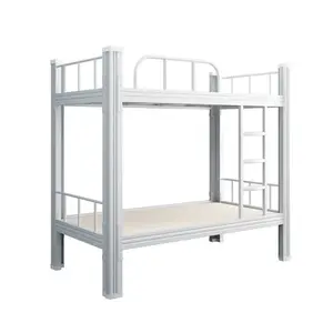Двухъярусная кровать Прямая продажа с фабрики двухъярусная кровать для взрослых двухъярусная металлическая кровать с лестницей для продажи