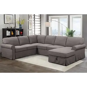 Modern Latest custom-made living room sofa furniture sets sleeper couch sofa with storage