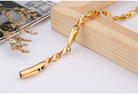 Nouvelle Tendance : Collier en Acier Inoxydable N119, Chaîne de 5mm, Chaîne Bâton, Idéal pour Cadeau