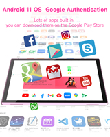 Tablette PC Android 15 intelligente de 10,1 pouces avec écran tactile capacitif Wi-Fi, nouvelle version 8 Go de RAM, 32 Go de ROM