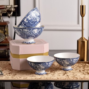 Ensemble de tasses à thé et soucoupes en céramique de style chinois exquis, résistant à la chaleur, avec tasse à café et assiette, coffret cadeau - Product Image 4