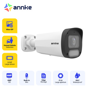 Caméra réseau bullet fixe <span class=keywords><strong>ANNKE</strong></span> UP007 6MP couleur intégrale avec micro intégré, étanche IP67, suivi de mouvement et Wise-ISP - Product Image 1