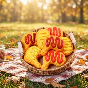 Juguete antiestrés de PU con rebote lento, diseño de pata de pollo frita crujiente, el más vendido transfronterizo, juguete sensorial de camaleón blandito para aliviar el estrés - Product Image 5