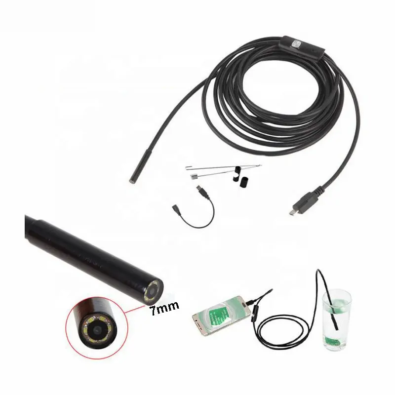 Endoscope hd camera auto repair engine carbon lock air conditioning inspection sewer visitation miniature probe