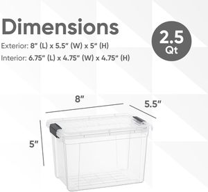 Household 5L Injection-Molded Rectangle High Transparent PP Storage <b>Boxes</b> for Clothing Organizer - Product Image 2